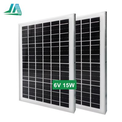 China Customized EVA Light Poly LED 15w Small Solar Panel 6v 18v Mono Use for sale