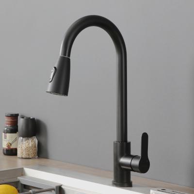 China Pull Out Kitchen Hot Sales Spray Cold And Hot Pull-Out Kitchen Basin Faucet For Sink Dishwasher Telescopic Random Pull Kitchen for sale