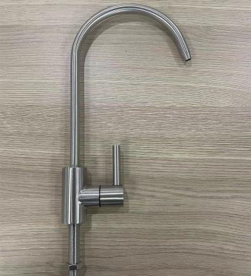 China Traditional Small Type 304 Stainless Steel Water Purifier Faucet Tap Purifier RO Drinking Water Faucet for sale