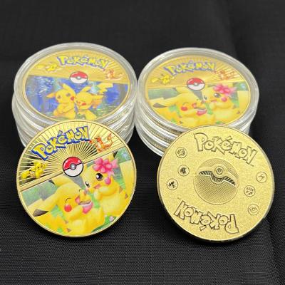 China Best Charizard Pikachu 2022 Commemorative Amazon Metal Gold Pokemon Coin Global Sale Coin For Kids for sale