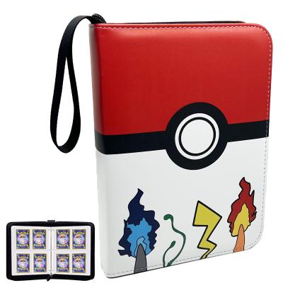 China 2022 Hot Sale Fashion 4 Pocket Trading Card Album Book Folder With Sleeves Pokemon Sports Game Baseball Cards Binder Loose-leaf Album for sale