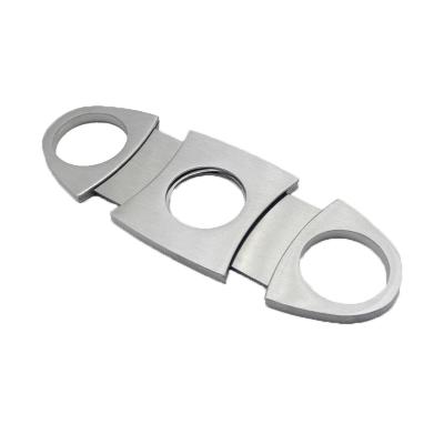 China Minimalist Low Moq Two In One Box Cigar Scissor Cigar Cutter V Cut Kit With Bottle Opener for sale