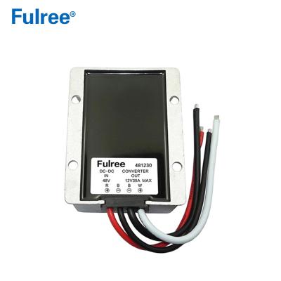 China Aluminum Golf Cart 30A 36V 48V DC DC Converter To 12V Voltage Step Down Reducer for sale