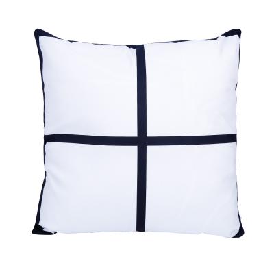 China PORTABLE 4 Panel Polyester Pillow Case For Sublimation Blank Panel Pillowcase 9 Panel Pillow for sale