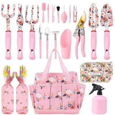 China Gardening Garden Tool Kit Set 21 Piece Garden Tool Kit Gift Digging and Lifting Flowers in Pots to Loosen Soil Aluminum Gardening Tool for sale