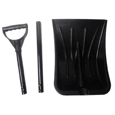 China It is suitable for car handle large snow shovel winter folding snow shovel heavy duty detachable utility folding plastic shovel foldable snow shovel for sale