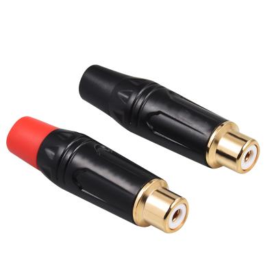 China 1PCS RCA Solder Gold Plated Male Female Jack Audio Video Coaxial Connector Plug Adapter T-L08 for sale