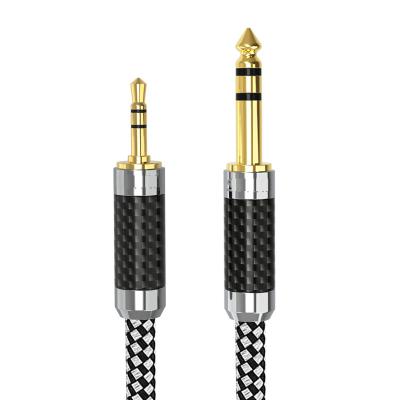 China WinAqum Low Noise 3.5mm To 6.35mm TRS Mono Balance Shielding Audio Mixer Mic Amplifie Cable SY13 for sale