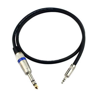 China Factory Wholesale Low Noise 6.35mm To 3.5mm Balance Audio Cable Mixer Mic Amplifier for sale