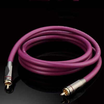 China Car WinAqum Gold Plated RCA Male To Male Spdif Coaxial Digital RCA Audio Cable for sale