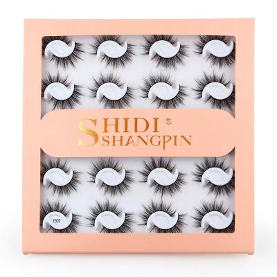 China Wholesale Thick Dramatic Siberian Long Mink Eyelashes Private Label Silk Strip Eye Lashes 8d Mink Lashes 25mm Fake 8d Real for sale