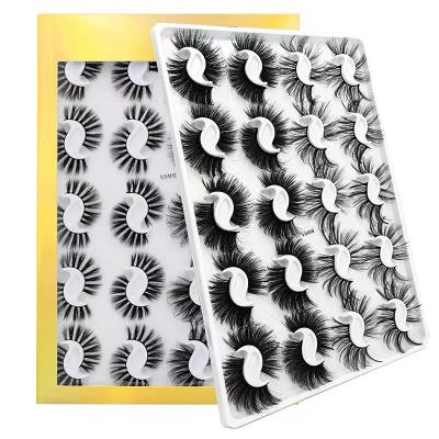 China New Style 6d Mink Eyelashes With Cheap Thick Highlights Seller Box 1 Set 20 Pairs for sale