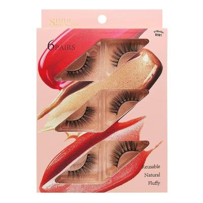 China Pulinsaisi's Long Tapered Fluffy Strip Natural False Siberian Mink Lashes 5d Real Full Lashes 5d Wholesale Mink Eyelash Vendor for sale