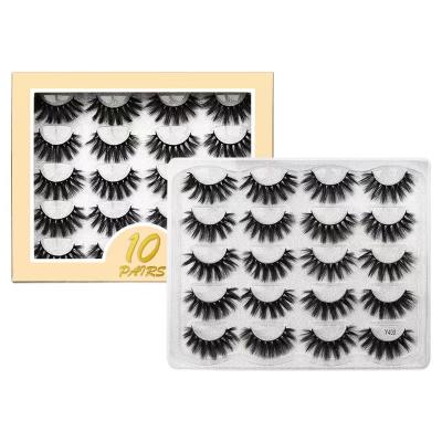 China Wholesale Price 5d Mink Eyelashes Natural Long Factory Real Siberian Mink Eyelashes With To Customize Own Brand Box for sale