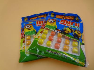 China Mini Round Colorful Mixed Chewing-Gomsuikergoed voor Ingepakte Jonge geitjes12g Zak Te koop