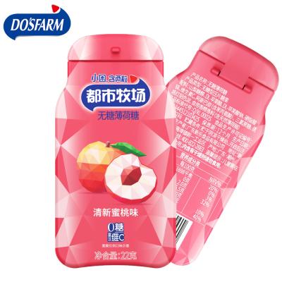 China Verbilligte Produkt-Vitamin-Pfirsich-Aroma-Sugar Free Mints Candy Healthy-Ergänzung zu verkaufen