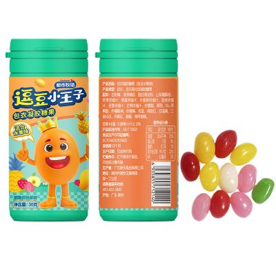 China Jelly Beans Mix Fruit Flavor Coated Gel Candy Gummy Candy Manufacturer for sale