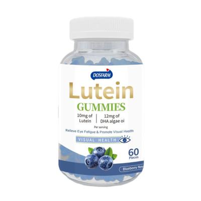 China Luteïne DHA Gezonde bosbessen gummies 60 stukjes Gummy Candy met een laag vezelgehalte Te koop