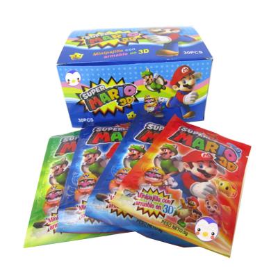 China Dulces mezclados del palillo del caramelo del sabor de la fruta del rompecabezas estupendo de Mario Tasty Candy Powder With 3D en venta