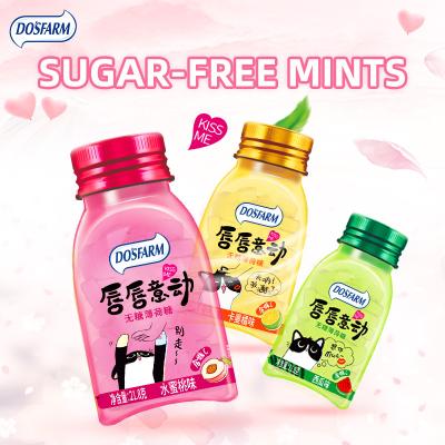 China Do's Farm Colorful Bottle Sugar Free Mint Candy Lovely Cat Design for sale