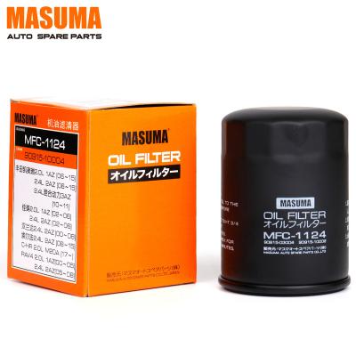 China MFC-1124 MASUMA Brand Car Parts Auto Engine Oil Filter For Japanese Car 90915-10002 90915-10004-79 90915-03004 9091510004 7*7*10 for sale