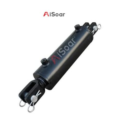 China Clevis Welded Excavator Hydraulic Cylinder Double Acting Hydraulic Cylinder With Clevis for sale