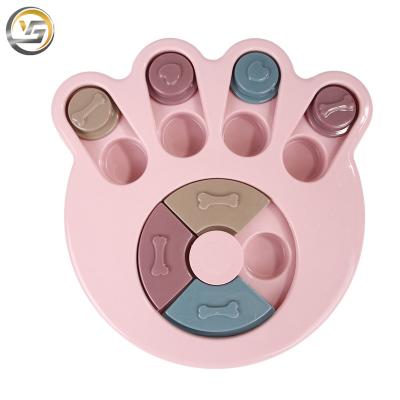 China Sustainable Interactive Pet Feeding Food Dispenser Slow Feeder Feeder Pet Bowl Puzzle Toy for sale