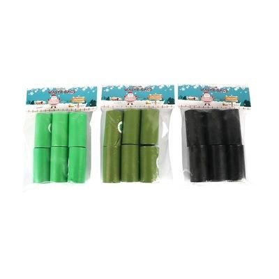 China Stocked PPE+PE Biodegradable Waste Dog Poop Disposable Dog Poop Bags for sale