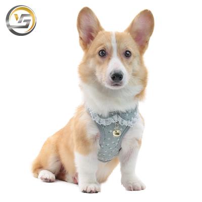 China 2021 New Style Padded Cat Collar Training Collar Thoughtful Pet Puppy Chest Harness Adjustable With Bell for sale