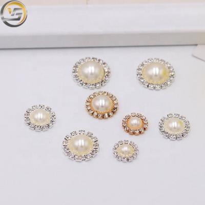 China Hot Turned Flatback Shape Pearl Crystal Rhinestones For DIY Flat Back Decoration for sale