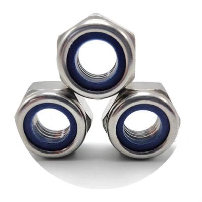 China Metric Measurement System Stainless Steel Nylon Insert Lock Nut DIN985 Plain Design for sale