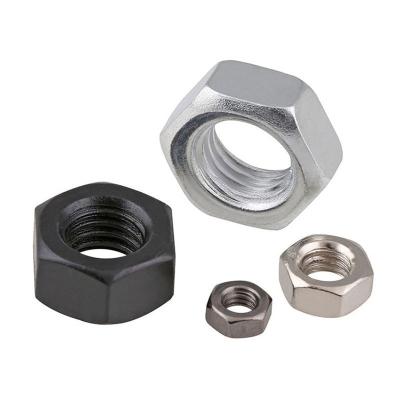 China Metric Measurement Metric ISO Din Hexagon Nut with Zinc Plating Black DIN 934 for sale