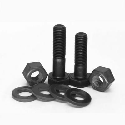 China High Precision M9 M10 M38 M42 M50 M72 Black Oxide Carbon Steel Hex Bolts DIN Standard for sale