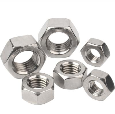 China Automotive Industry Galvanized White Blue Zinc Plated Hex Nut DIN934 Bolts and Nuts for sale