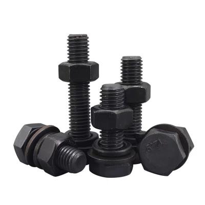 China Steel Structure Bolt DIN933 10.9S Black Oxide Large Hexagon for Strength Applications for sale