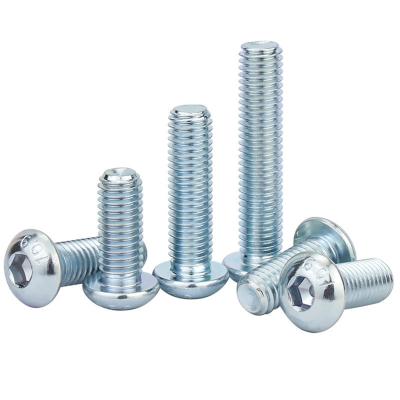 China 304 Stainless Steel Half Round Head Hexagonal Pan Head Screw with DIN ANSI Standard for sale