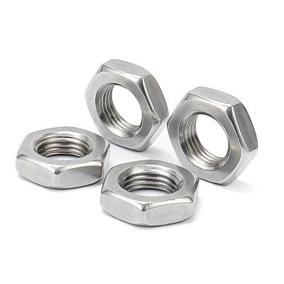 China Hot Dip Galvanized 304 Stainless Steel Fine Thread Hexagonal Nut DIN439 for sale