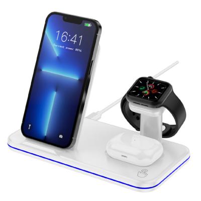 China 15w Qi High Speed ​​Magnetic Magnet 3 in 1 Wireless Charger Dock for Iphone 13 pro for Apple Watch Airpods for sale