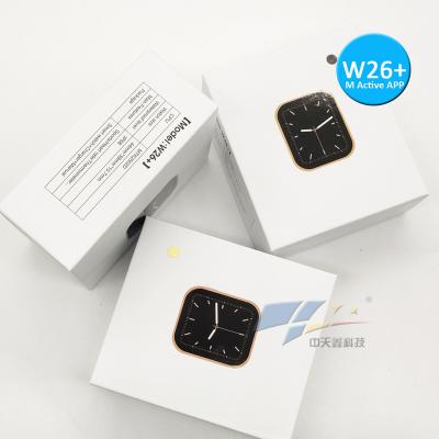 China APP Control 2021 New W26+ w26 plus Smart Watch 1.75 Band W26+ Full Screen Sport Smart Watch Smart Bracelet PK T500 for sale