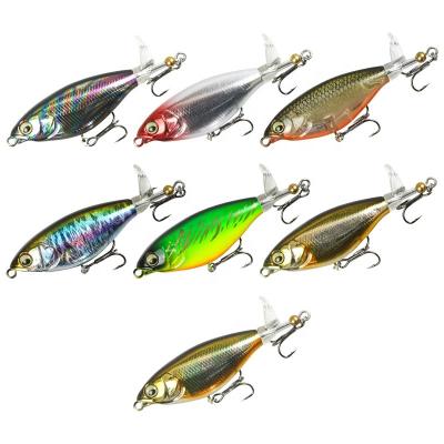 China Floating Rotating Type Long Throw Water Leaf Pop Lure Lure Freshwater Pencil Fishing Lure BL-046 for sale