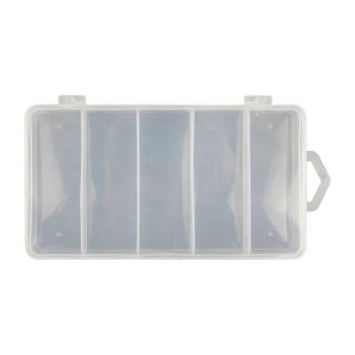 China PP Bionic Fish Hook Storage Box Outdoor Sports Multi-cell Bait Box Transparent Plastic Bait Storage Box for sale