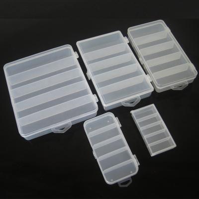 China PP Plastic Transparent Box 5 Compartment Storage Box Small Storage Box For Small Object Storage for sale