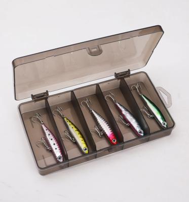 China ABS 5 Pcs Lures Kit 3.5g/5.5g/8.5g/13g Silver Fishing Lures Pencil Hard Tackle Artificial Sinker Set for sale