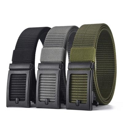 China High quality custom made soft quick release smooth tactical belt unisex business nylon outdoor nylon alloy buckles belt factory for sale