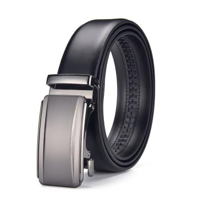 China Wholesale Soft Business Customized Black Belt New Leisure Fashion Buckle Business Adjustable Strong Automatic Men's Gift for sale