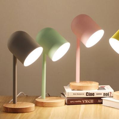 China Modern Chinese Wooden Table Lamps Table Lamp Color Eye Protection Table Lamp for sale