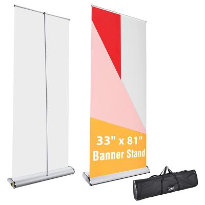 China Digital Retractable Portable Print Advertising Foil Roll Up Banner Portable Retractable Pull Up Banner Display for sale