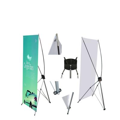 China PVC Trade Show Backpack Tripod X Banner Design, X Banner Stand Cable Solvent Banner for sale