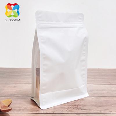 China Moisture Proof Aluminum Foil Eight Sides Sealed Laminated Coffee Bean Plastic Packaging Bag for sale