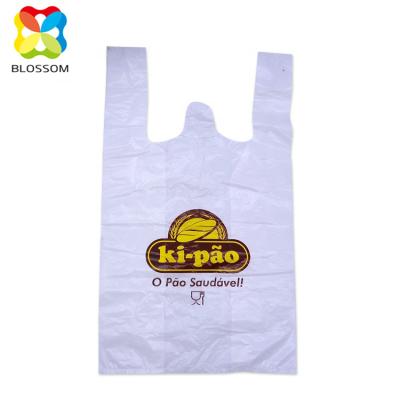 China Eco-friendly Custom Plastic Print Moisture Proof T-shirt Storage Shopping Bag for sale